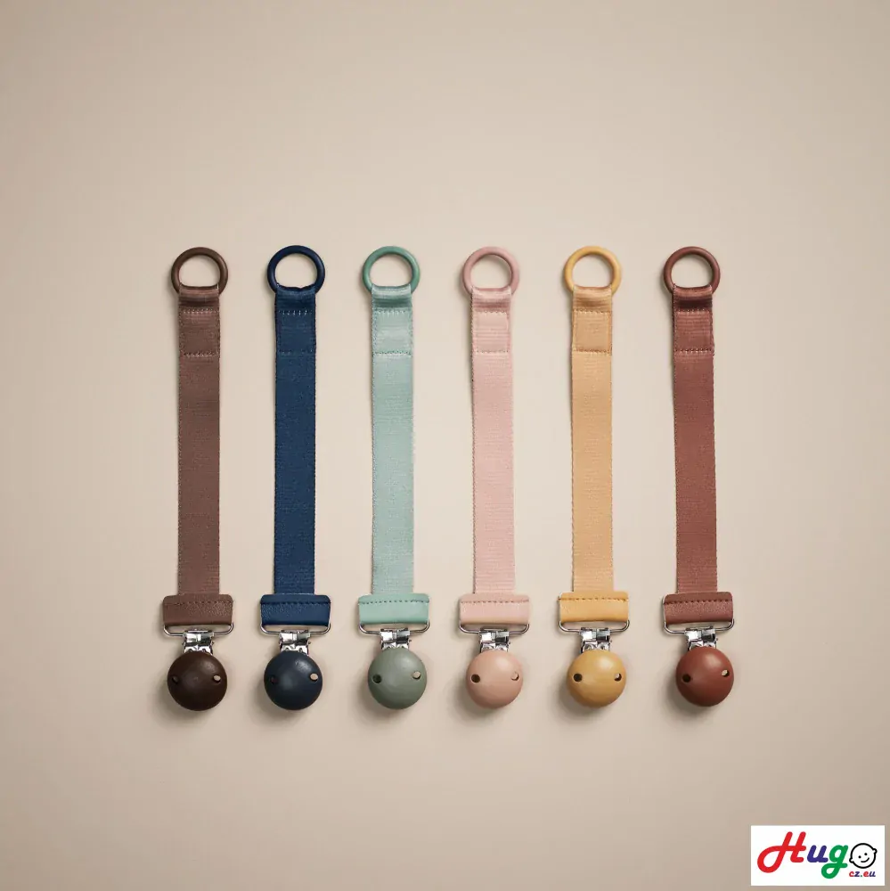 Dřevěný klips na dudlík Elodie Details - Pure Khaki