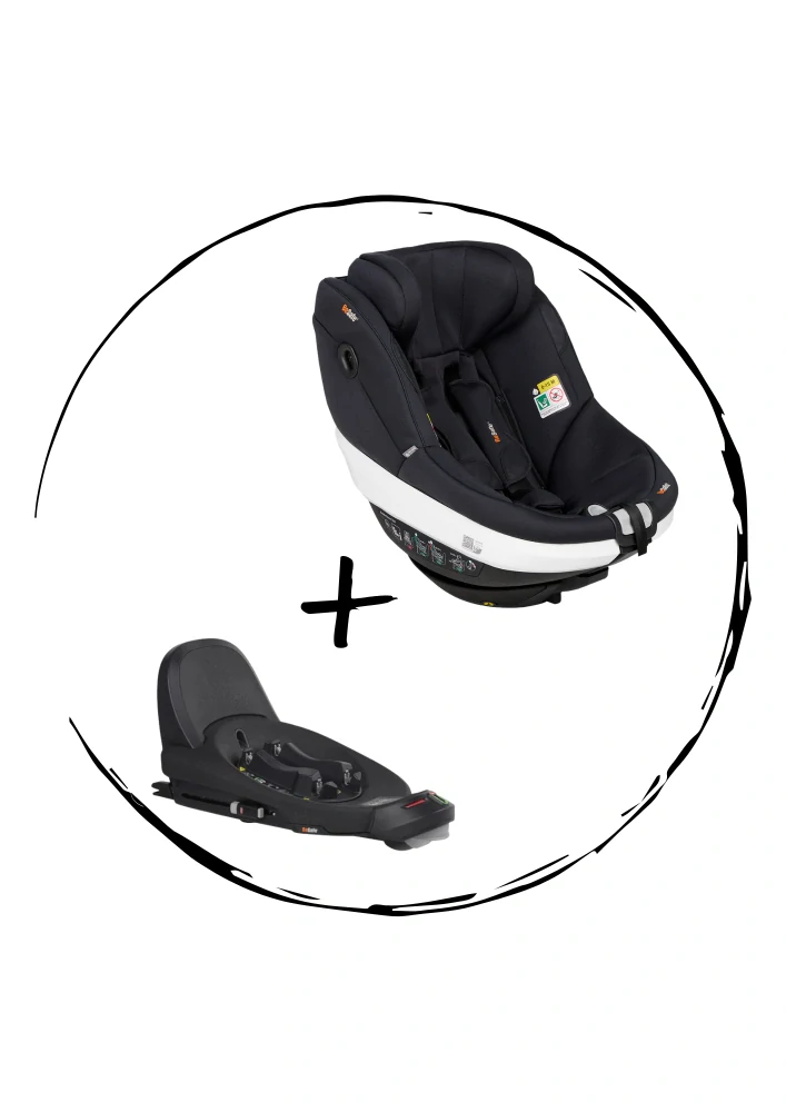 BESAFE Beyond BASE + autosedačka Beyond 360, Black soft Breeze