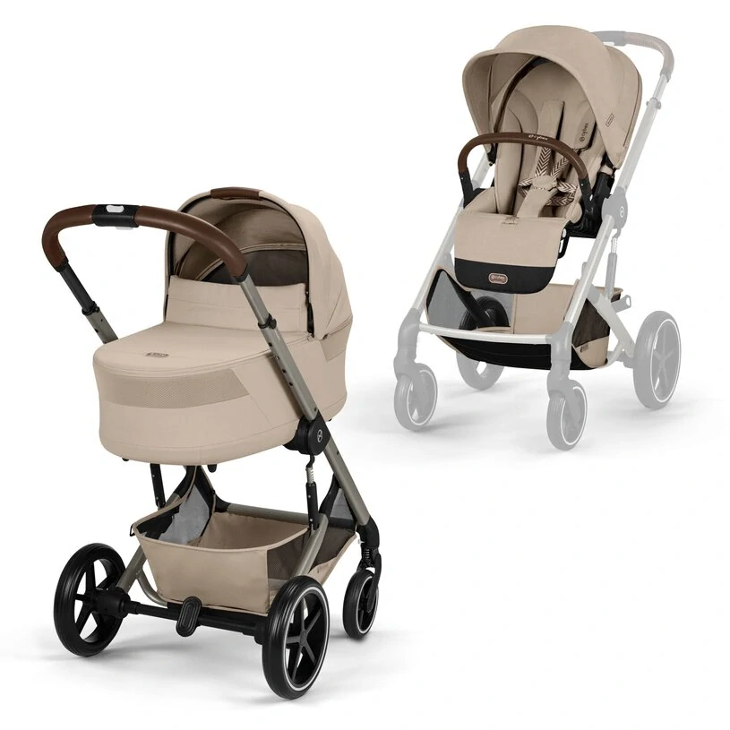 CYBEX NEW Balios S Lux s korbou Balios Cot S Lux, Almond Beige