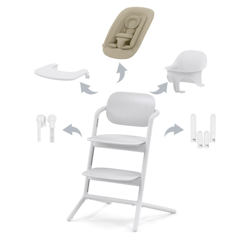 CYBEX Gold Lemo 4-in-1, All White 