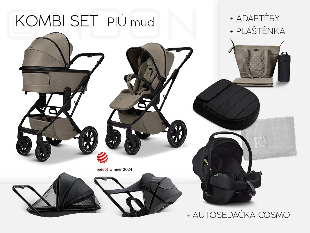 PIÚ Kombi set Black matt - MUD