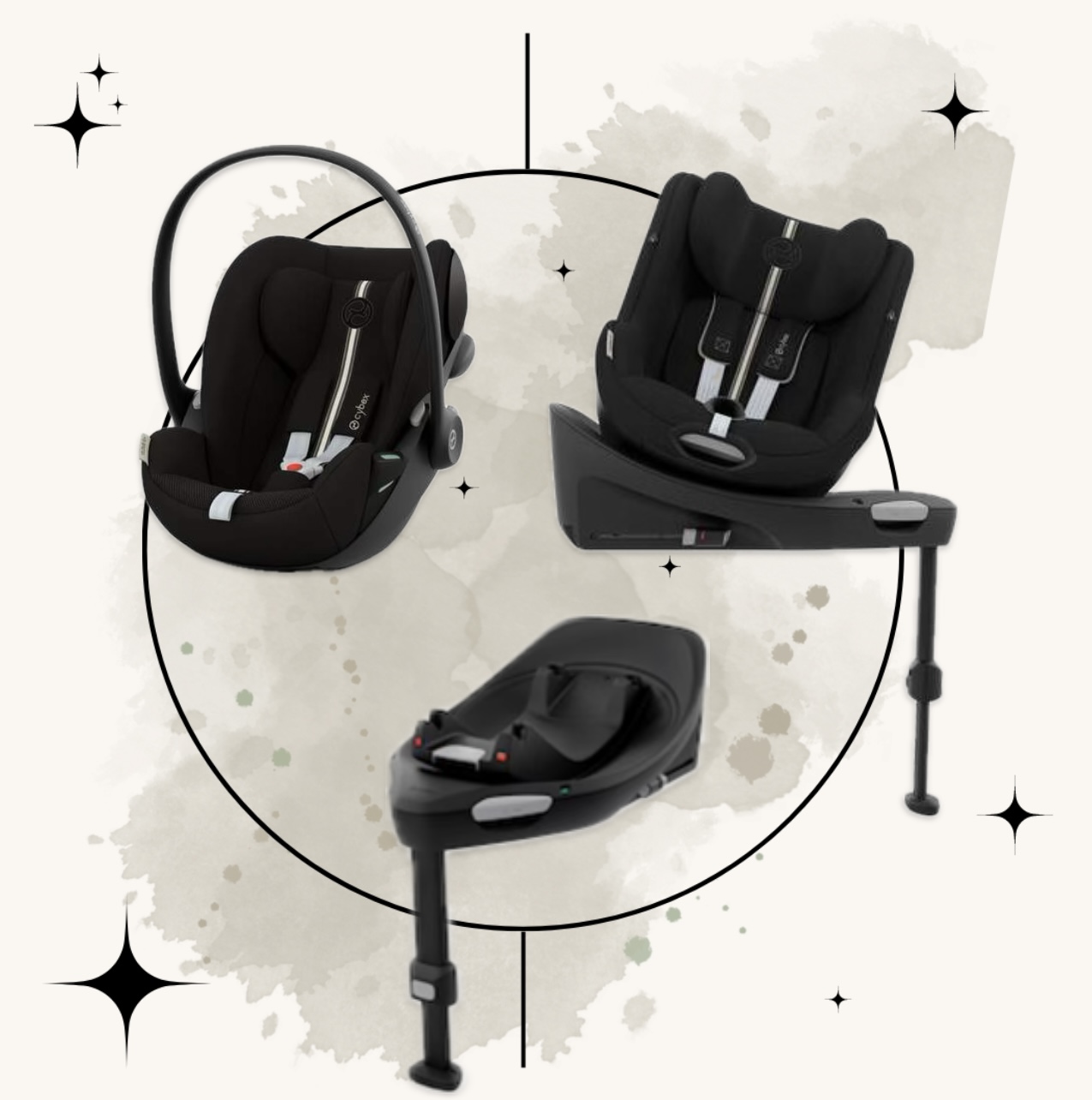 CYBEX Modular G-Line Set, Plus Moon Black black