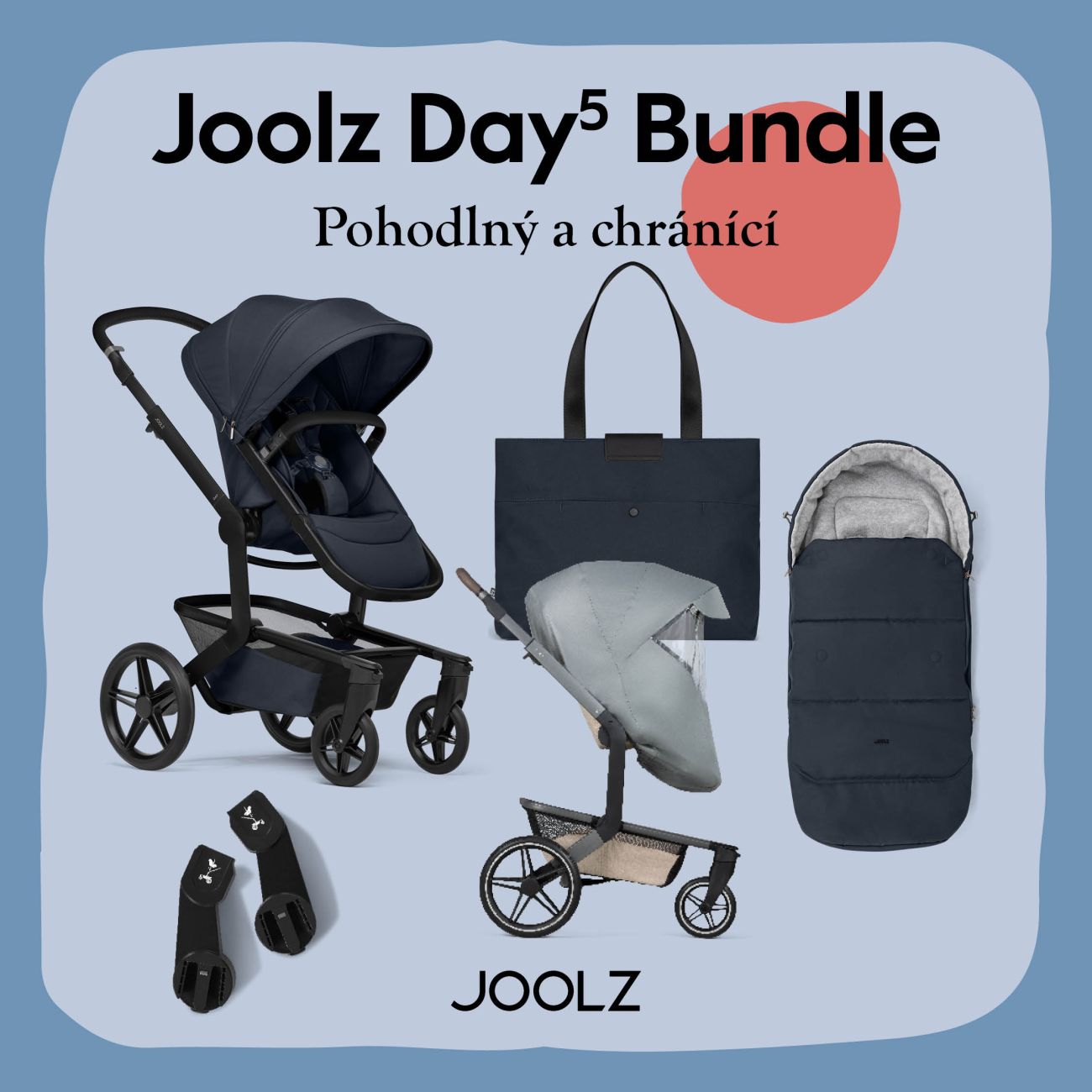 JOOLZ | Joolz Day5 kompletní set | Dark Navy blue + Dárky