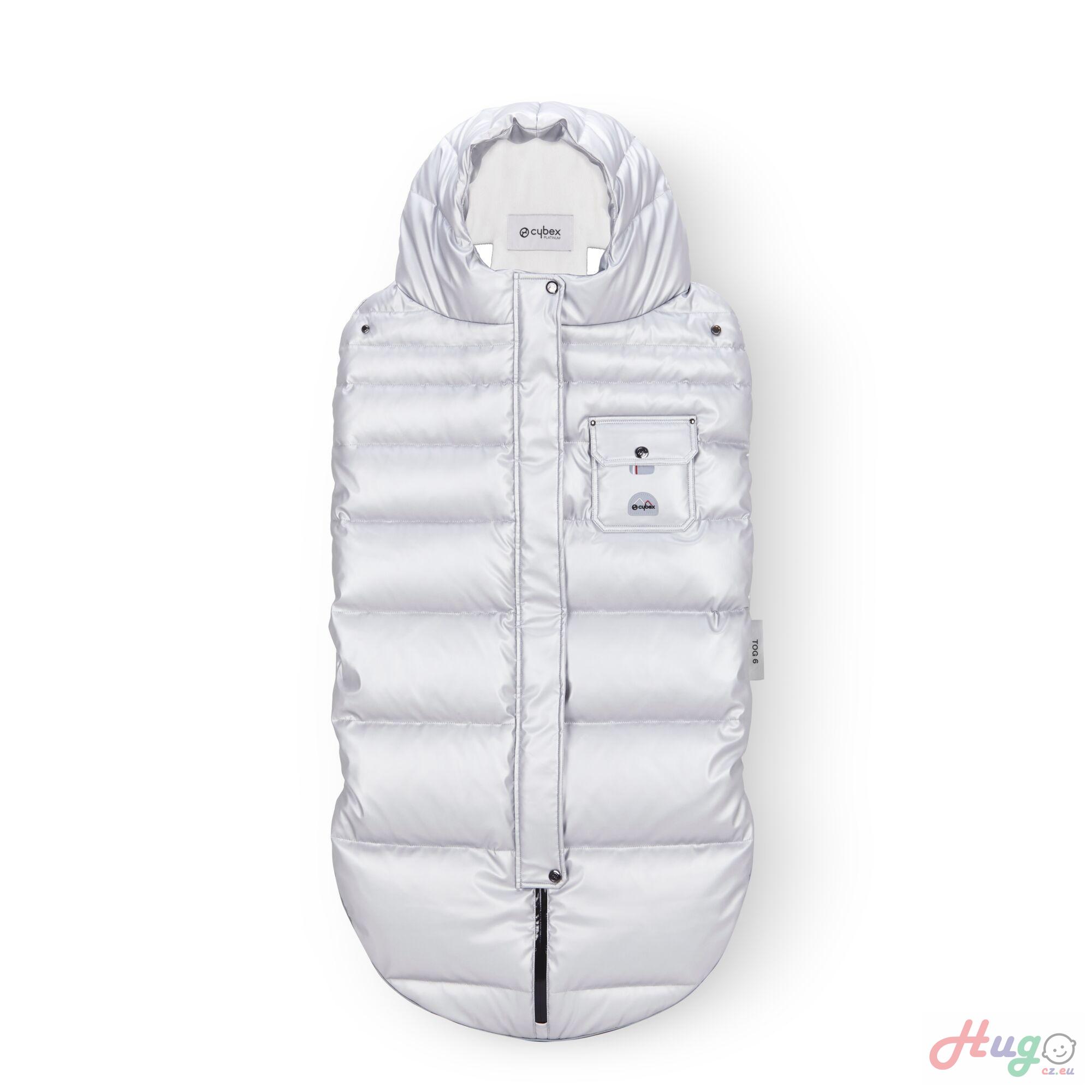 CYBEX fusak Platinum Winter Footmuff, Arctic Silver