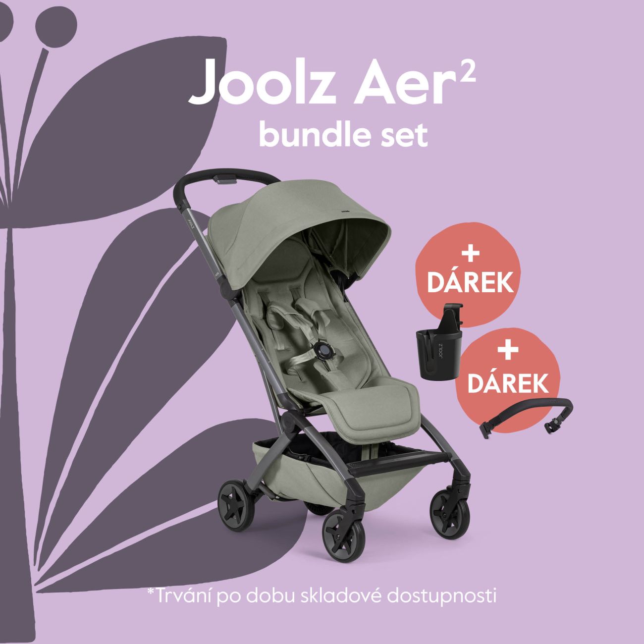 Joolz AER2 kočárek BUNDLE SET | Sage Green