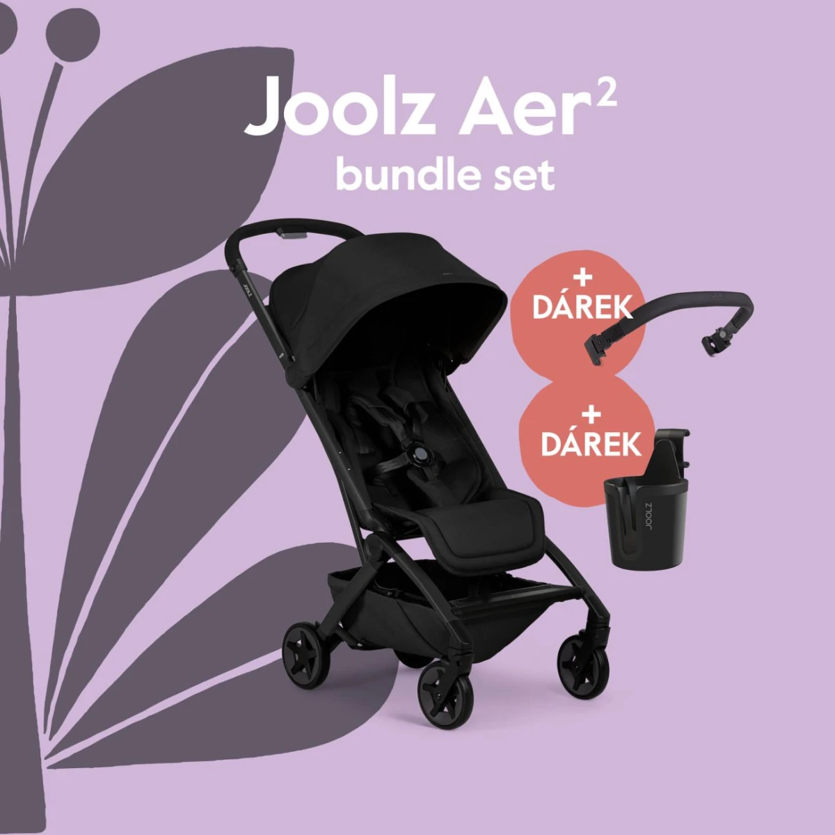 Joolz AER2 kočárek BUNDLE SET | Space black