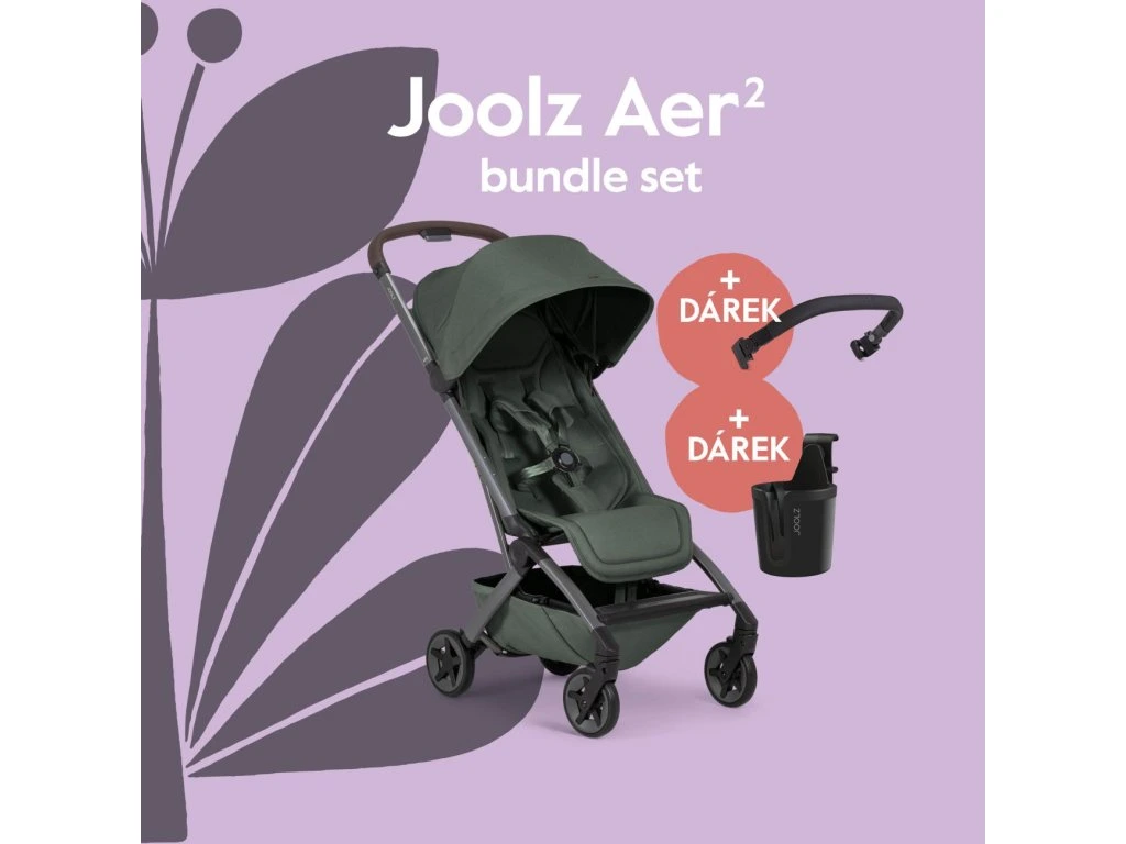 Joolz AER2 kočárek BUNDLE SET | Forest green