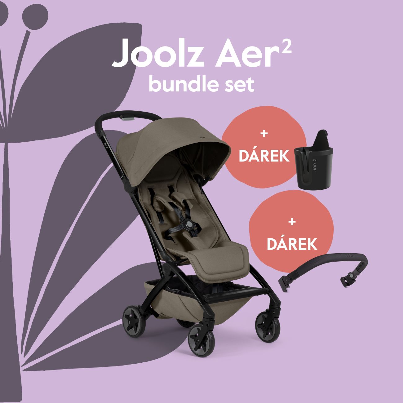 Joolz AER2 kočárek BUNDLE SET | Hazel brown