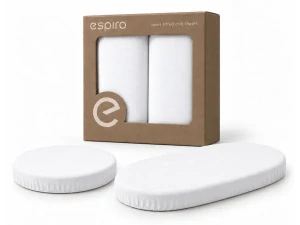 Espiro Oasis prostěradla do postýlky 2k, bílé