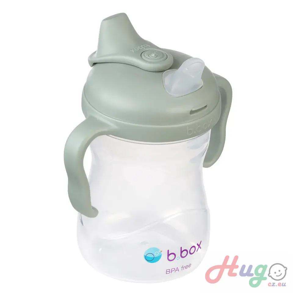 Hrneček s pítkem 4m+ - světle zelený 240 ml
