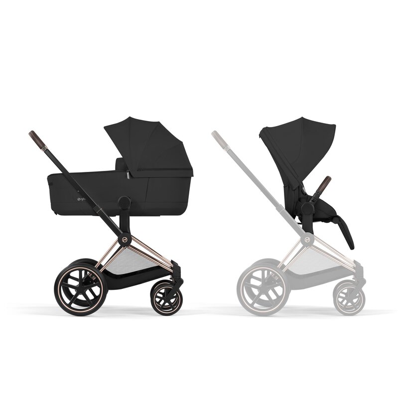 CYBEX Priam Comfort Set, Sepia Black (Rosegold Frame)