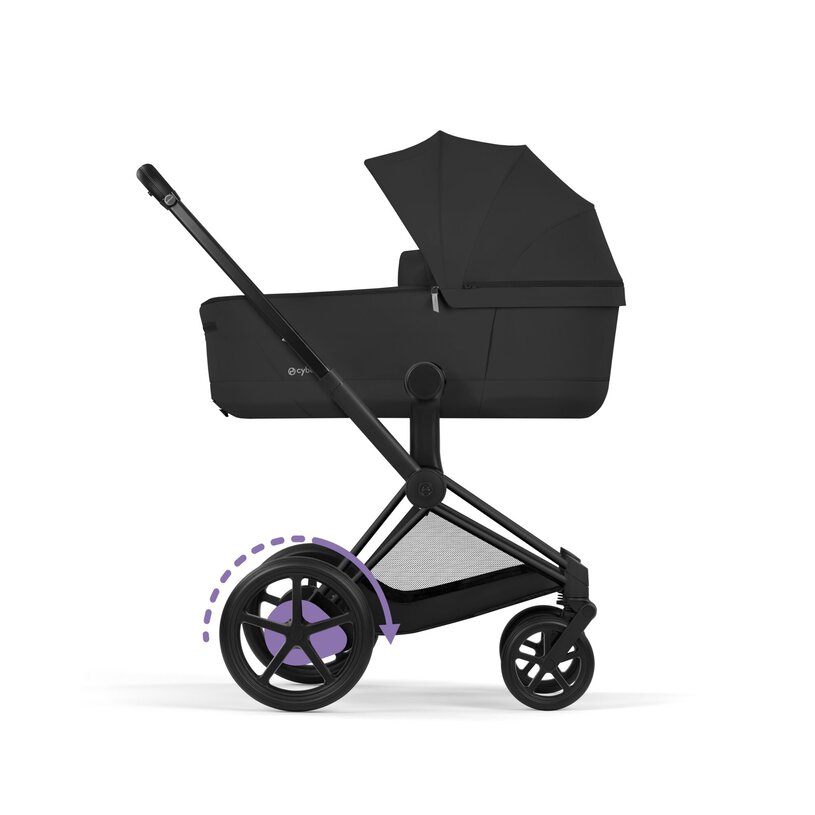 CYBEX e-Priam Comfort Set, Sepia Black ( Matt Black Frame)