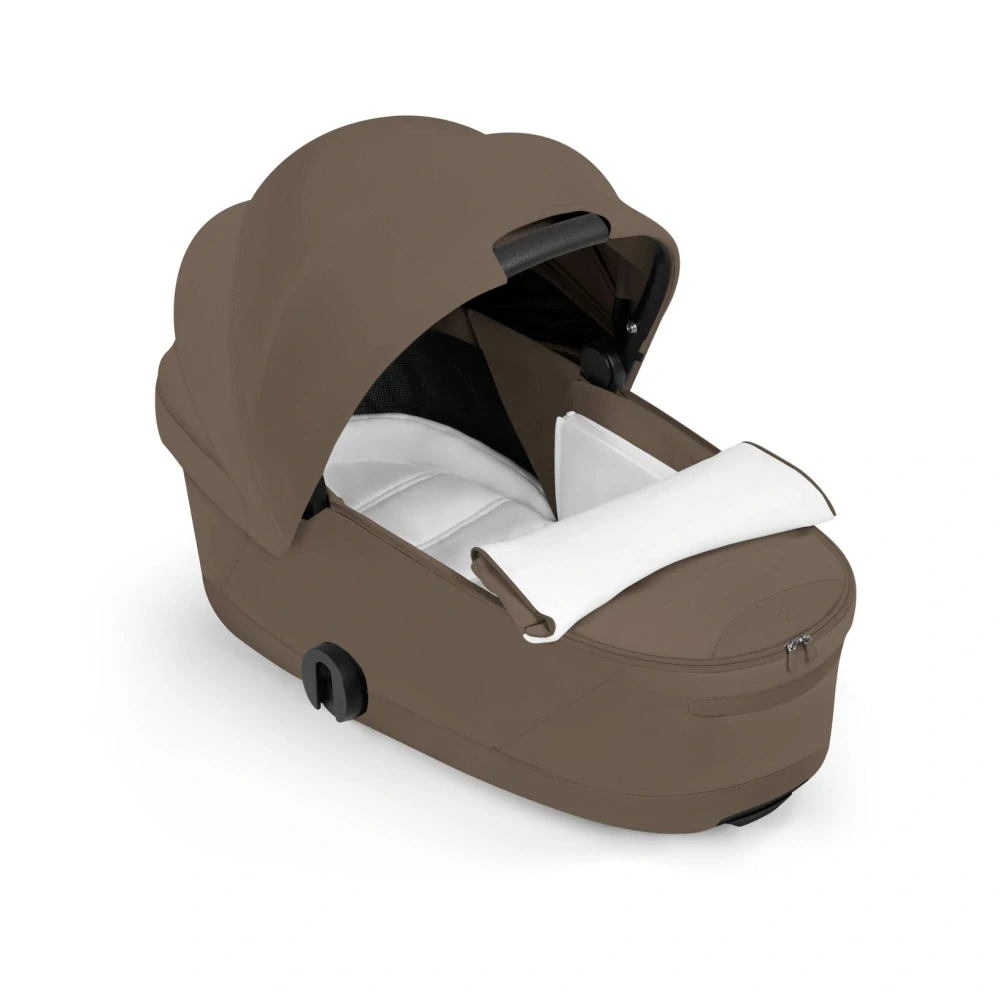 CYBEX Priam Fold Lux Carry Cot Style Collection, Coconut Brown