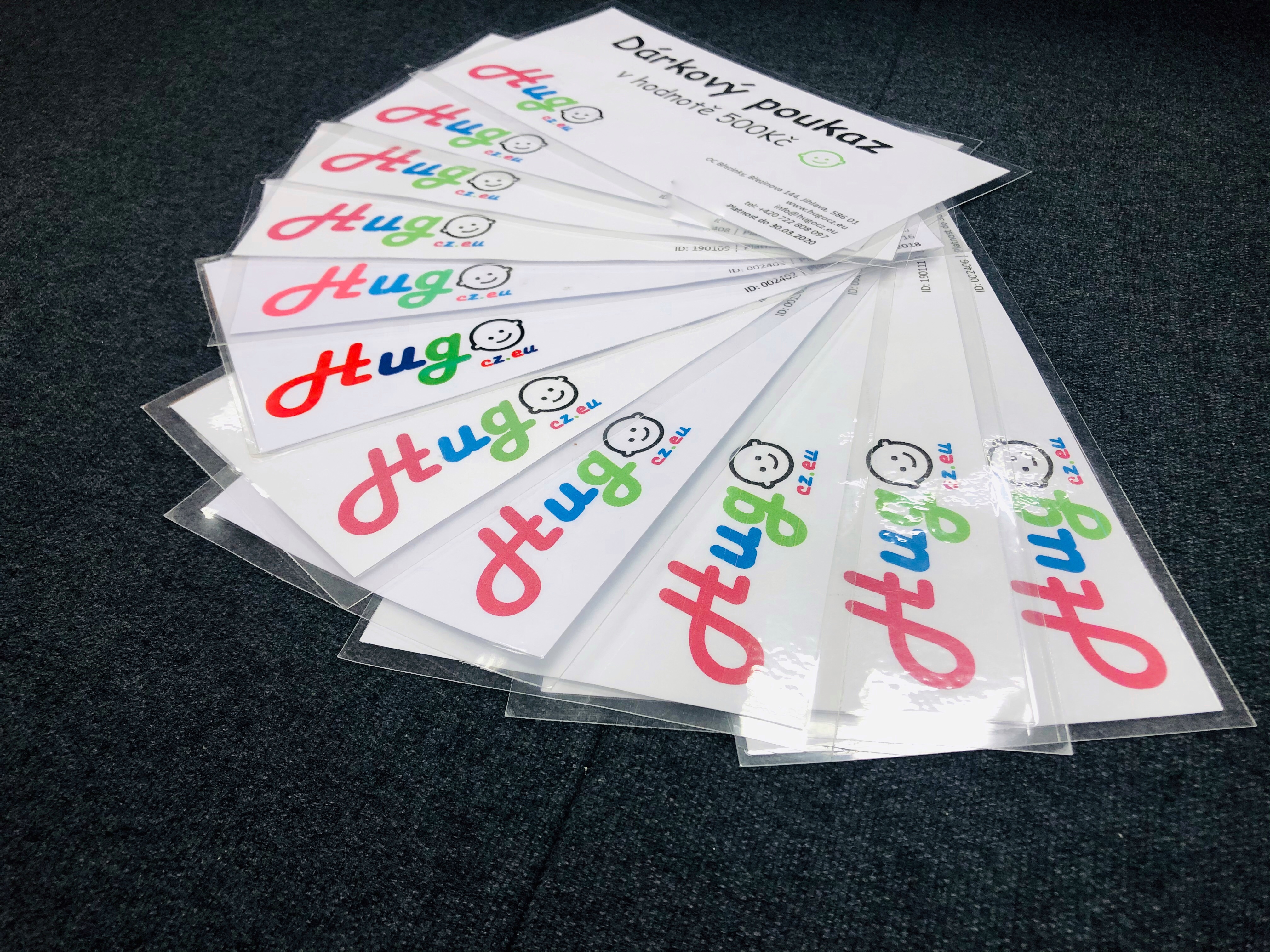 Dárkový poukaz Hugo v hodnotě 10 000,-Kč PDF/Lamino