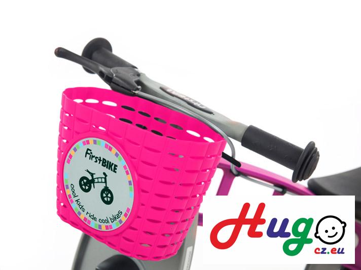 FirstBIKE Košík na řídítka, Růžový