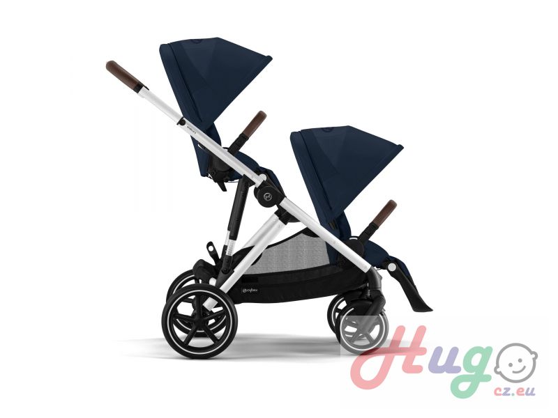 CYBEX Gazelle S Seat SILVER Ocean Blue/Navy Blue