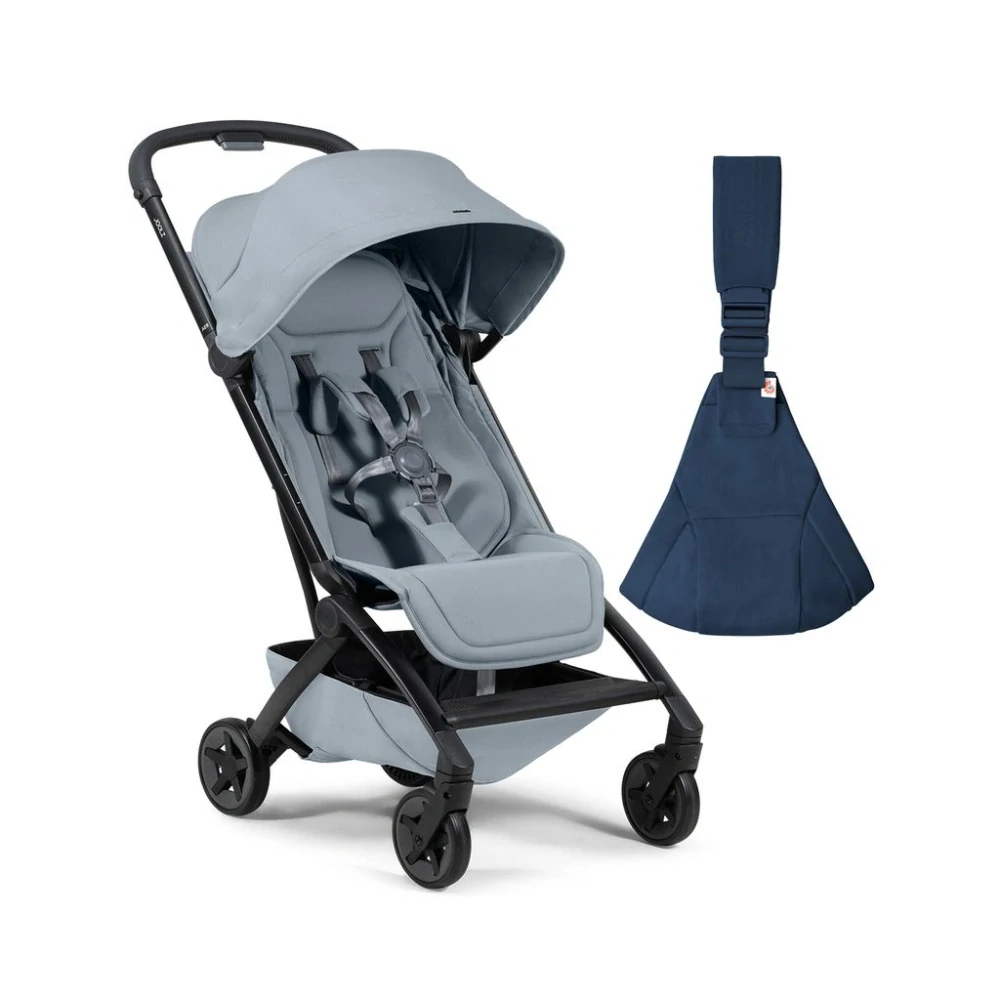 AER2 kočárek | Pebble grey Bundle set s Ergobaby Upsie