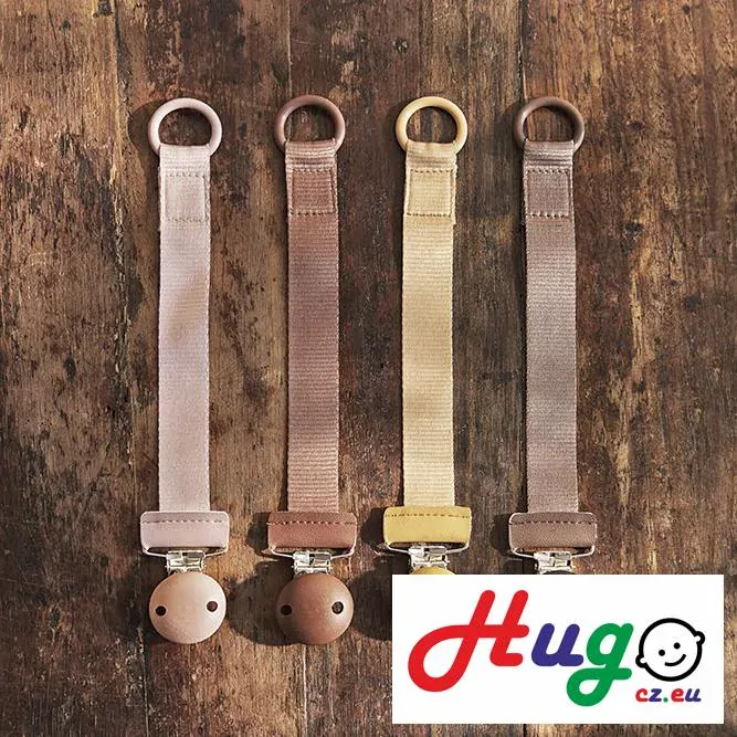 Dřevěný klips na dudlík Elodie Details - Gold