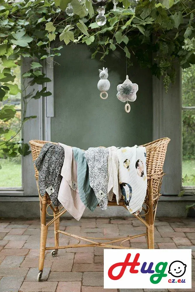 Deka z bambusového mušelínu Elodie Details - Vanilla White