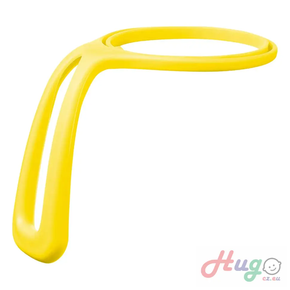 Nerezová termolahev s brčkem 1l - světle modrá/žlutá