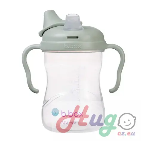 Hrneček s pítkem 4m+ - světle zelený 240 ml
