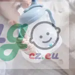 Hrneček s pítkem 4m+ - světle modrý 240 ml