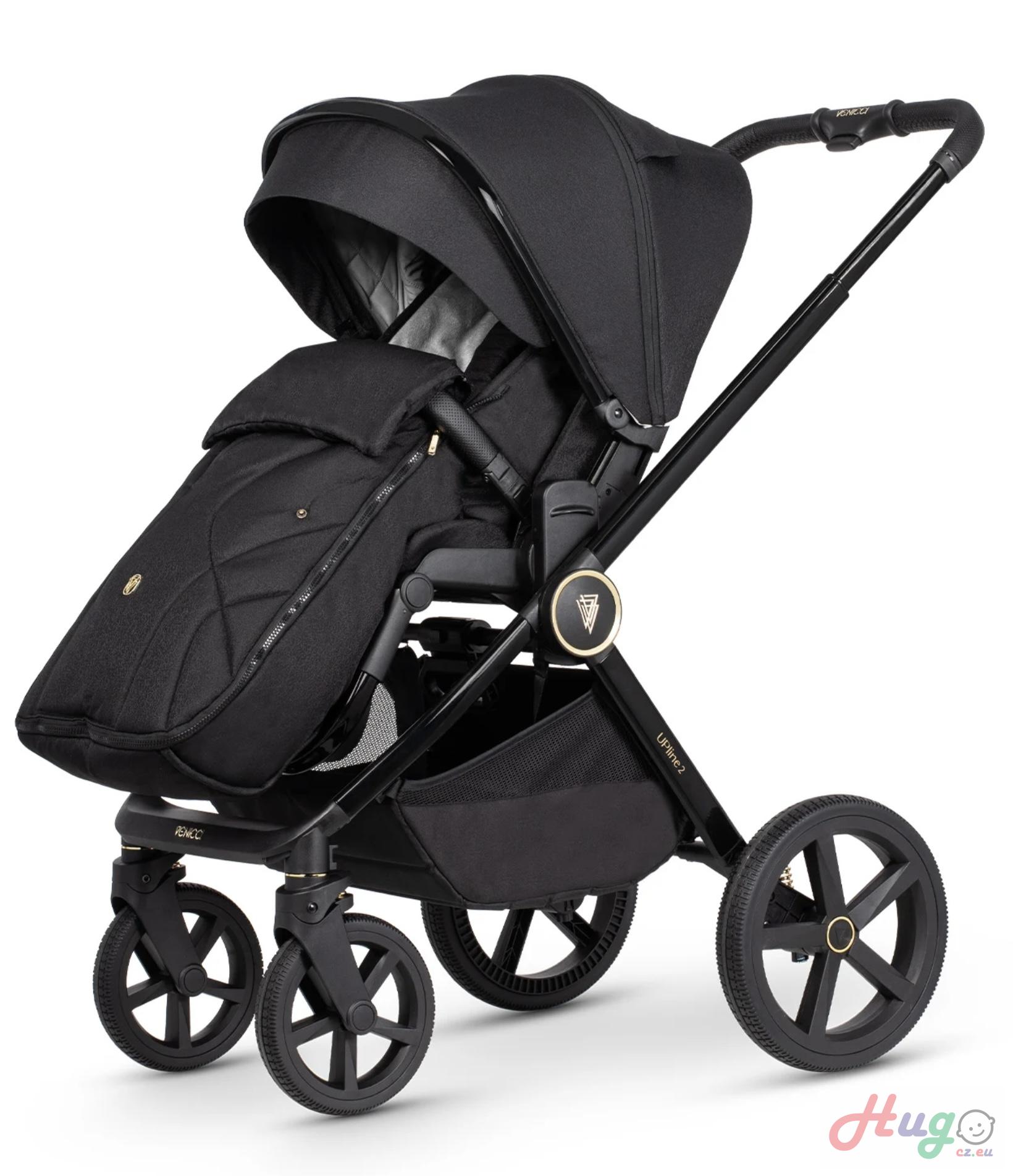 Venicci Tinum Upline 2, All Black + Autosedačka Tiago