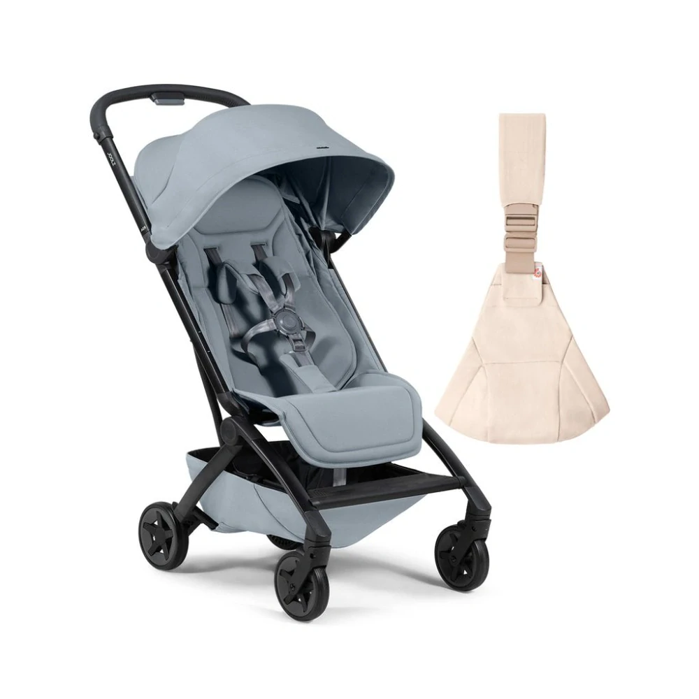 AER2 kočárek | Pebble grey Bundle set s Ergobaby Upsie