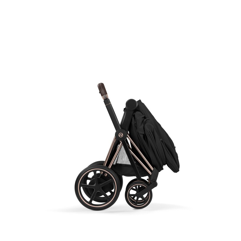 CYBEX e-Priam Comfort Set, Sepia Black ( Rosegold Frame)