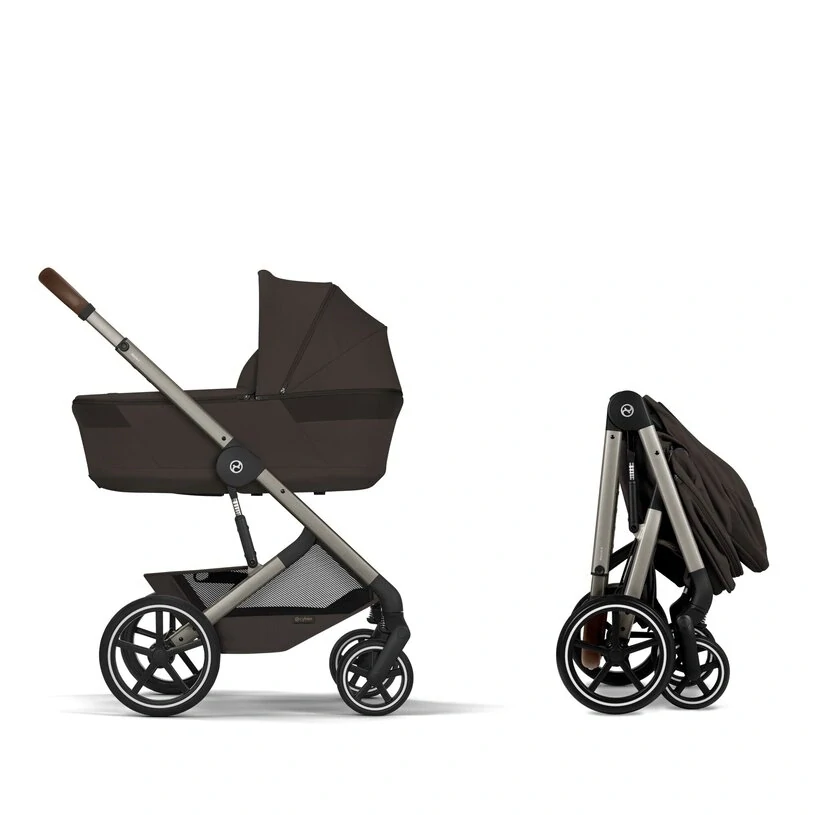 CYBEX NEW Balios S Lux se skládací korbičkou Fold Cot, Chocolate Brown