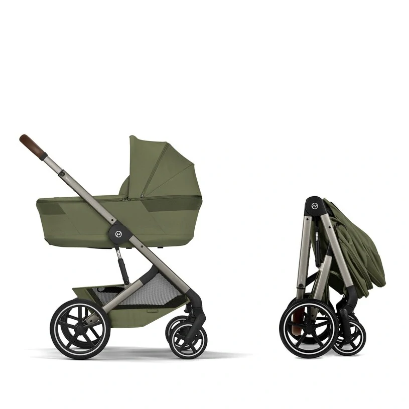 CYBEX NEW Balios S Lux se skládací korbičkou Fold Cot, Moss Green 