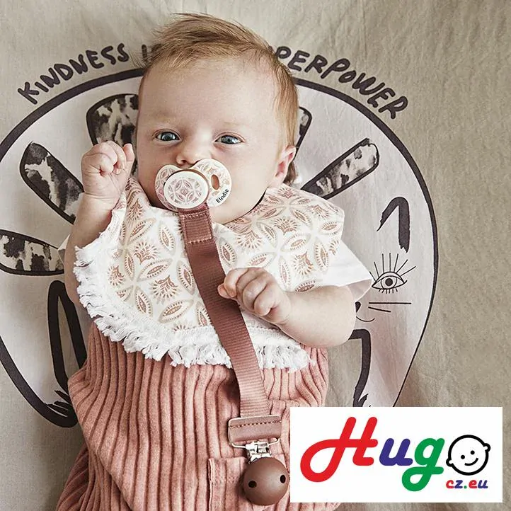 Dřevěný klips na dudlík Elodie Details - Burned Clay