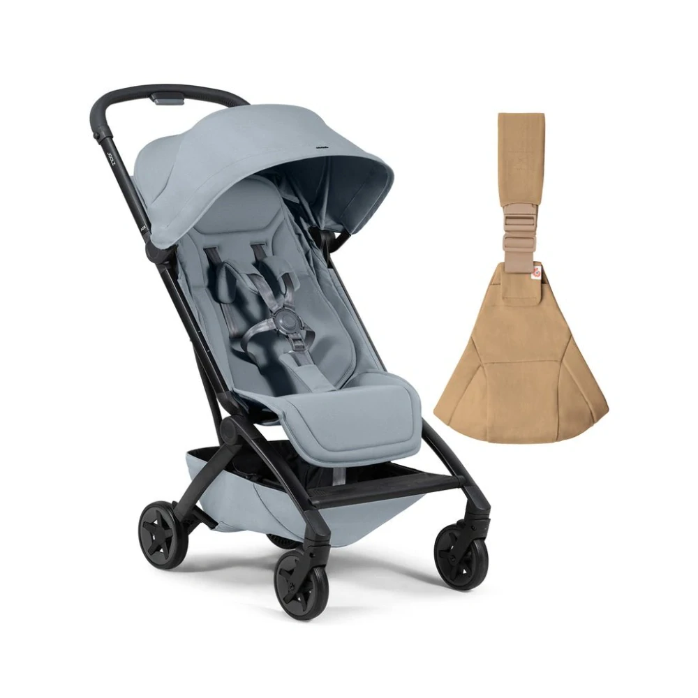 AER2 kočárek | Pebble grey Bundle set s Ergobaby Upsie