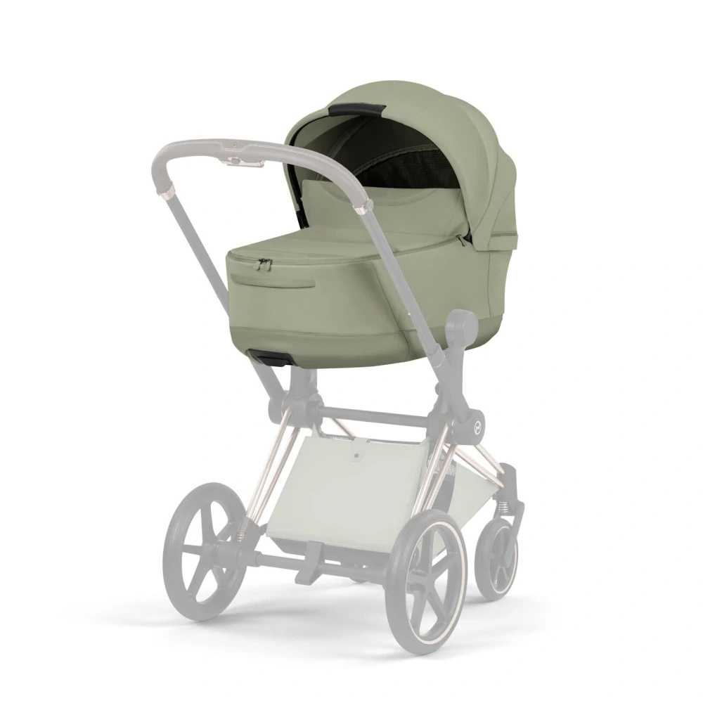 CYBEX Priam Fold Lux Carry Cot Style Collection, Sage Green