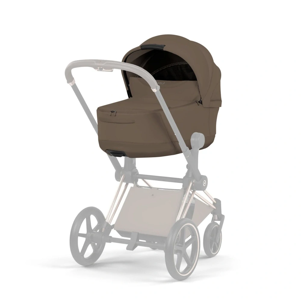 CYBEX Priam Fold Lux Carry Cot Style Collection, Coconut Brown