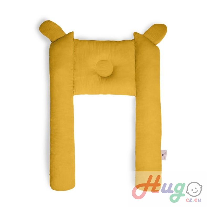 Mušelínové hnízdečko Maceshka do korby, růžová