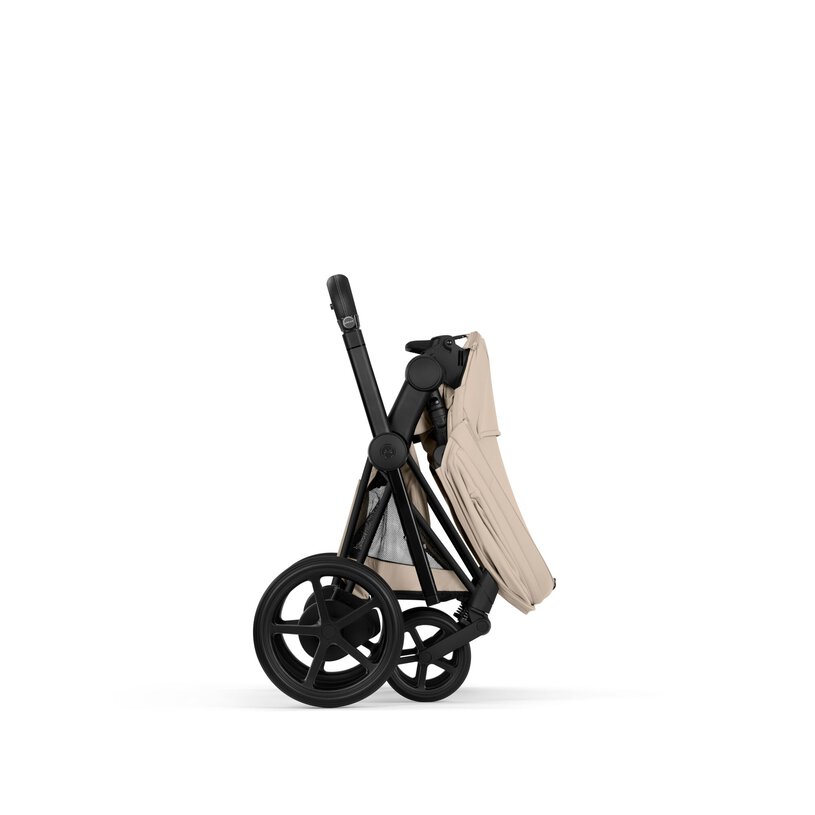 CYBEX Platinum e-Priam Set, Cozy Beige (Matt Black Frame)