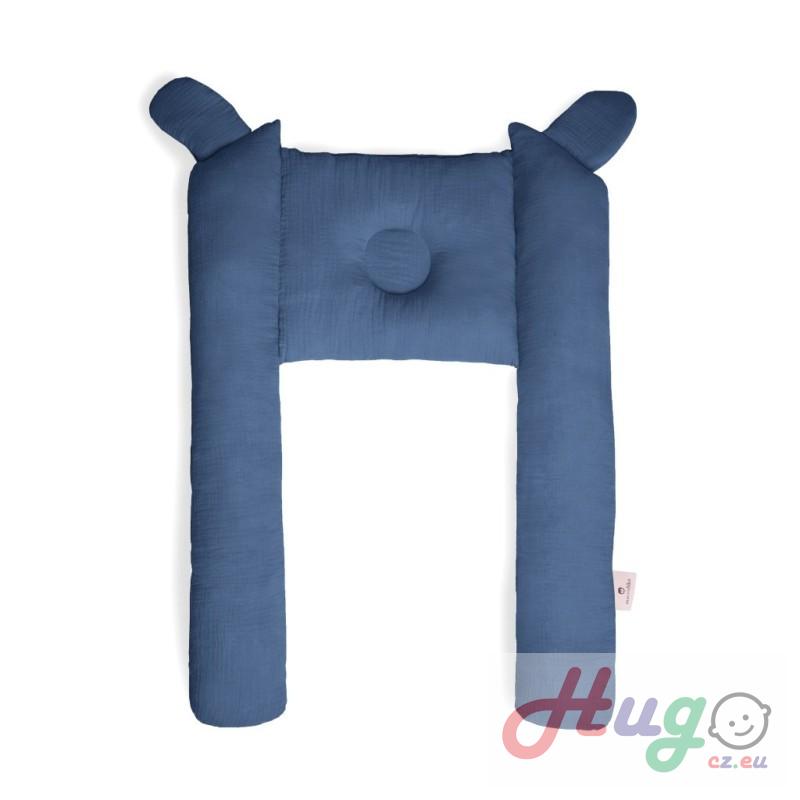 Mušelínové hnízdečko Maceshka do korby, růžová