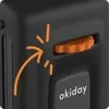 OKIDAY Podnožka pro dítě k autosedačce, Černá
