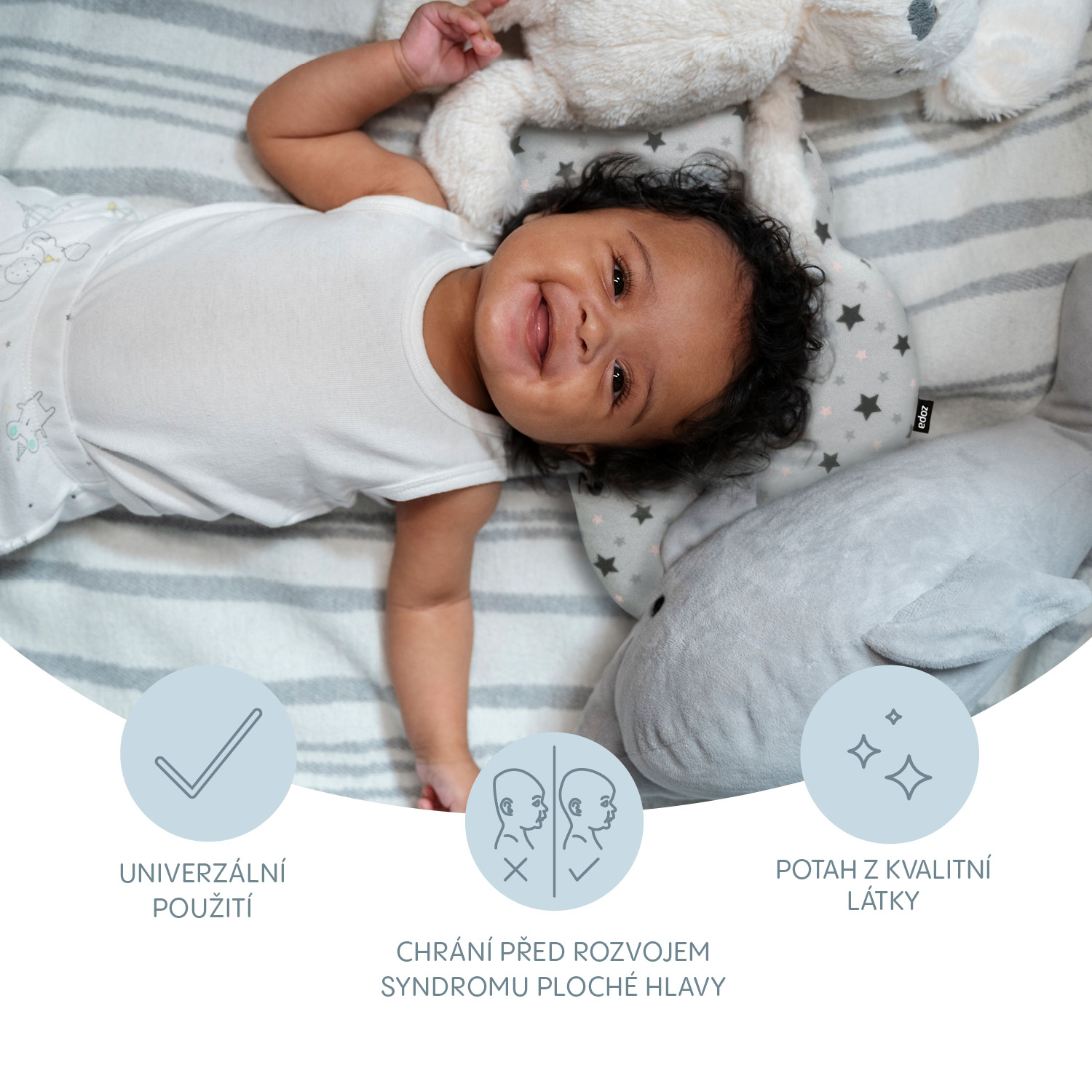 Polštářek z paměťové pěny, Mint stars