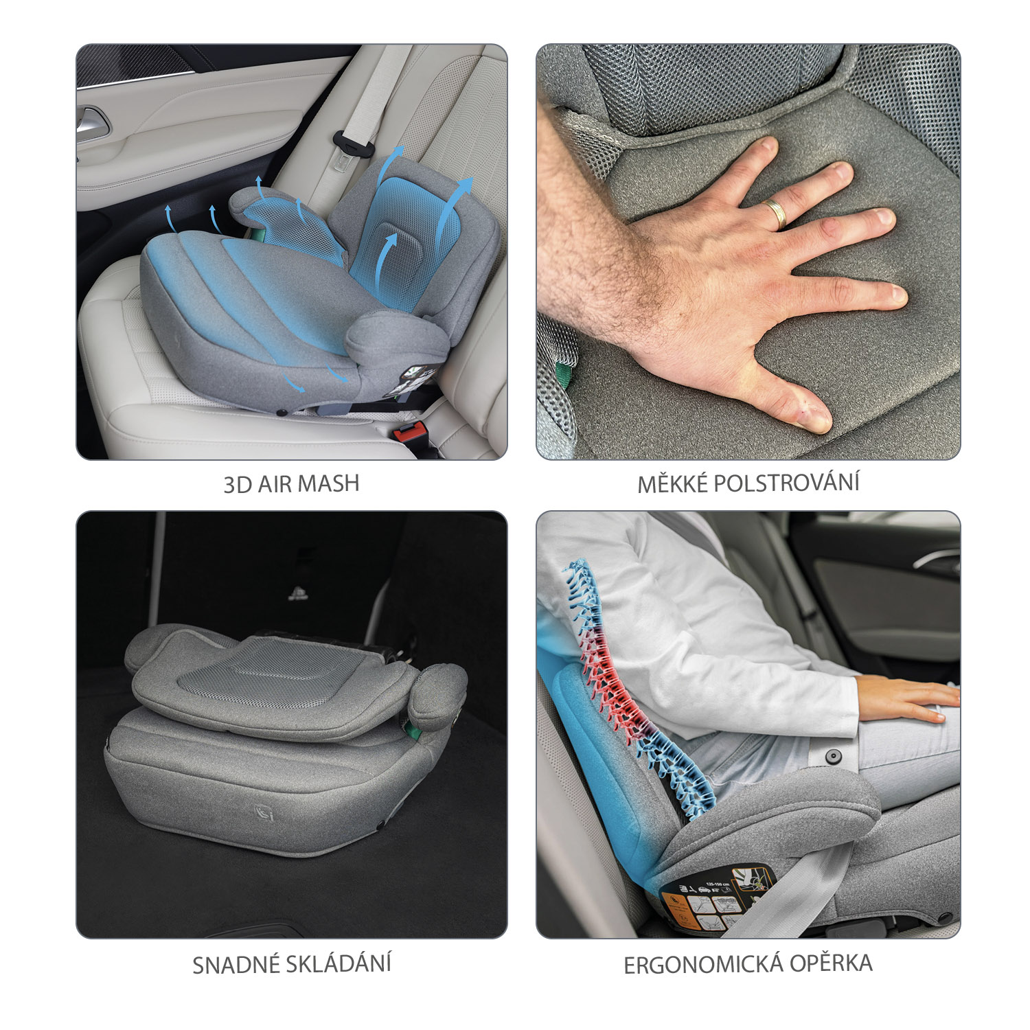 Autosedačka iBooster i-Size, Bordó Red