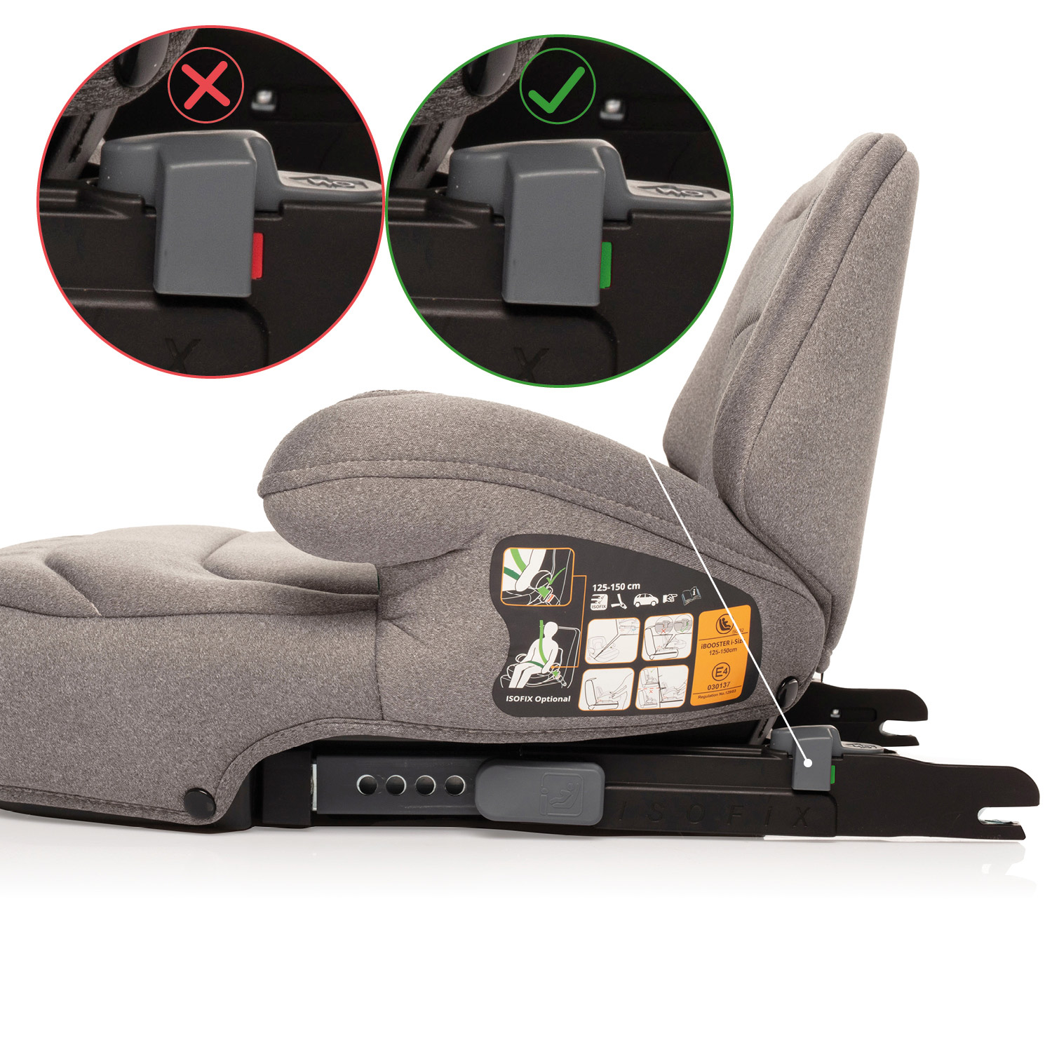 Autosedačka iBooster i-Size, Bordó Red