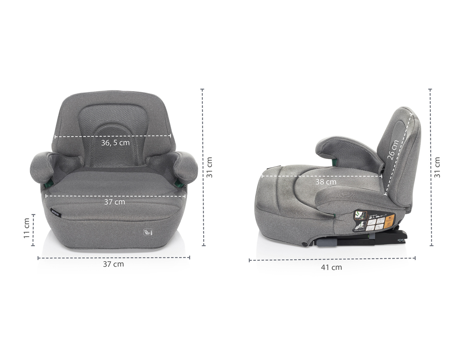 Autosedačka iBooster i-Size, Bordó Red