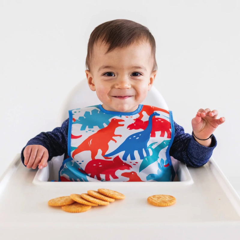 Tiny Twinkle Zástěrka s bryndákem, S - Red Dino