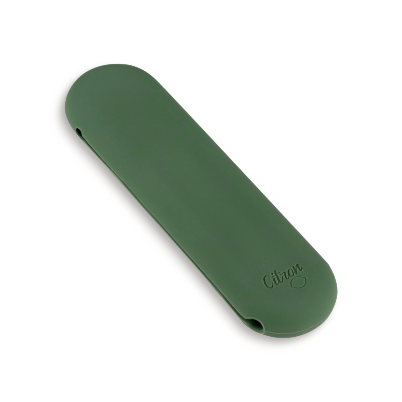 Citron Bio sada příborů v pouzdře, sada 5ks - zelená / krémová
