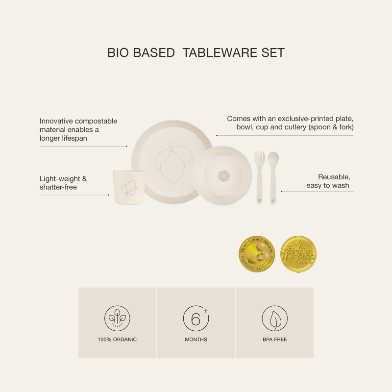 Citron Jídelní set z bio materiálu - Dino