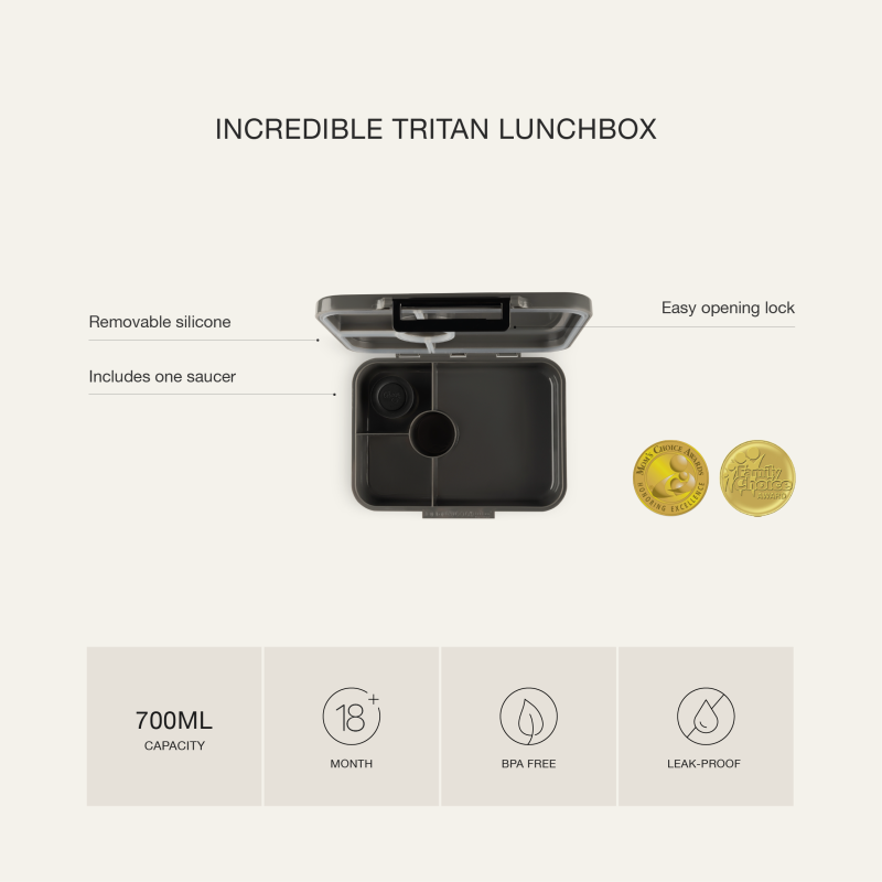 Citron Obědový box Tritan - Teen, Thunder Black