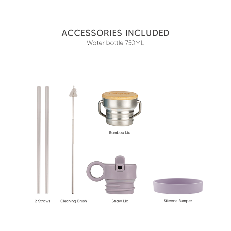 Citron Nerezová lahev na vodu 750 ml - Purple