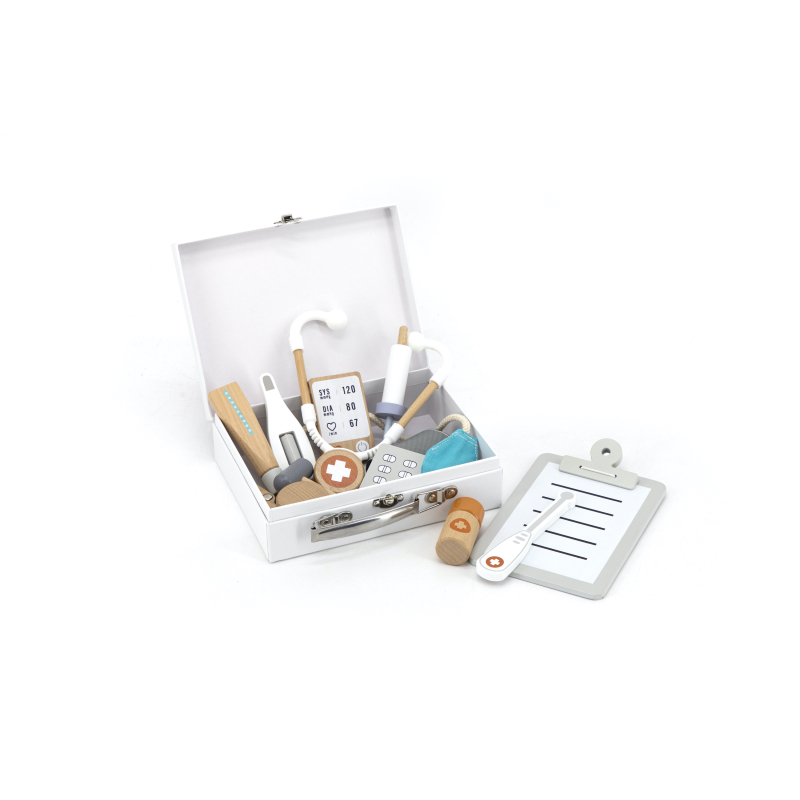 TRYCO Dřevěný doktorský kufřík s nástroji