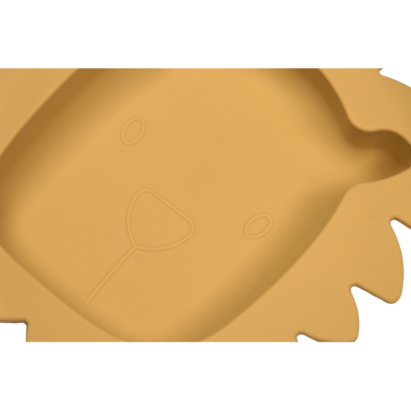 TRYCO Silikonový talířek Lion, Honey Gold